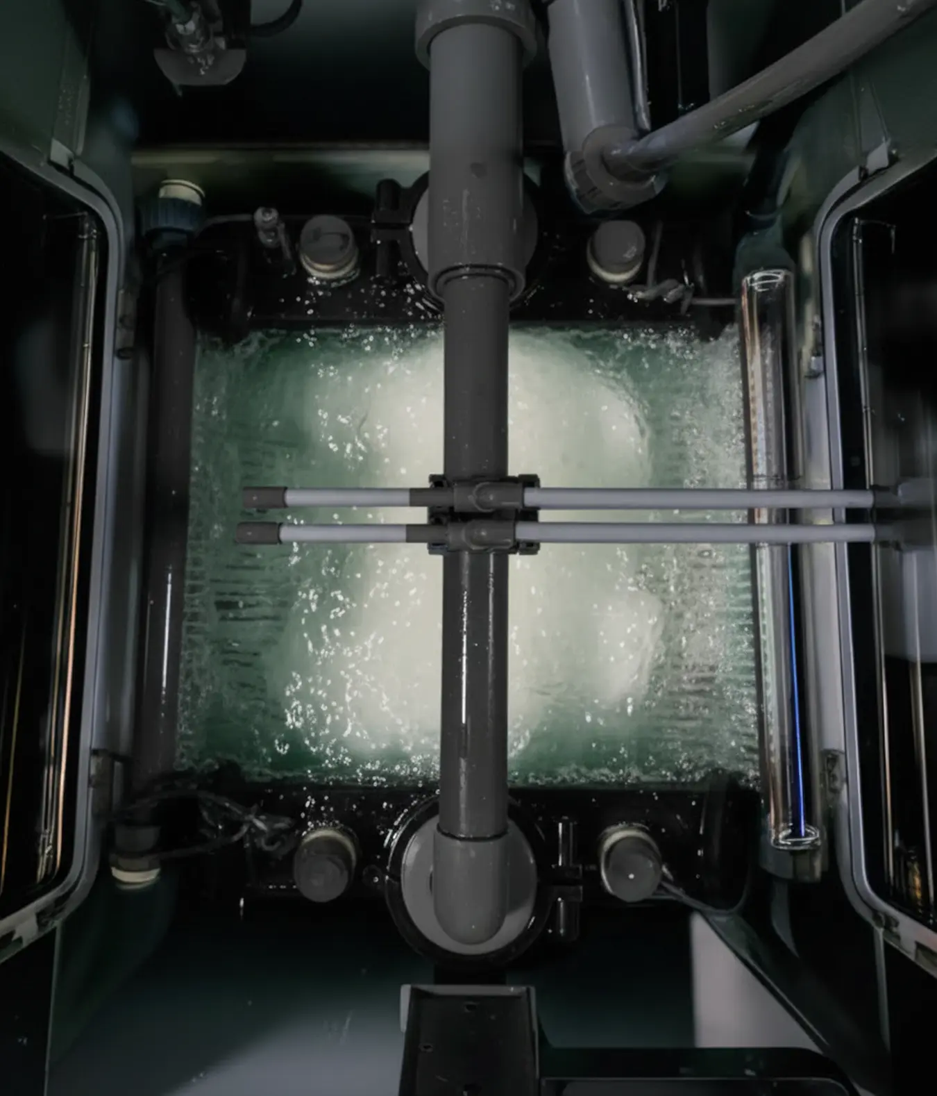 Autonomous control interface for decentralized industrial water infrastructure.